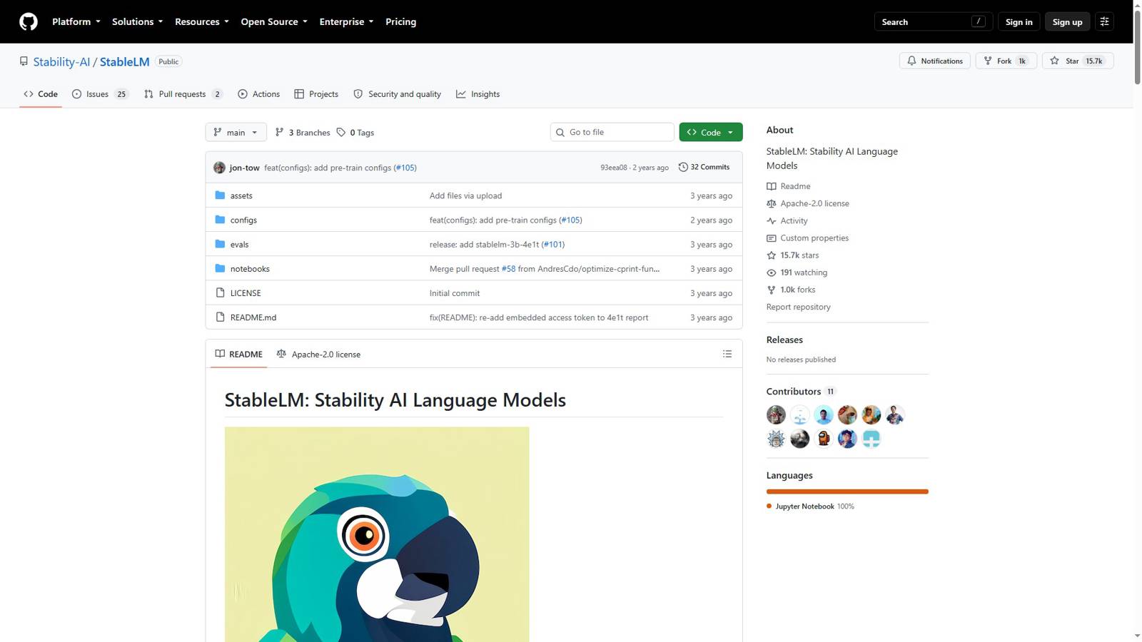 StableLM 界面预览
