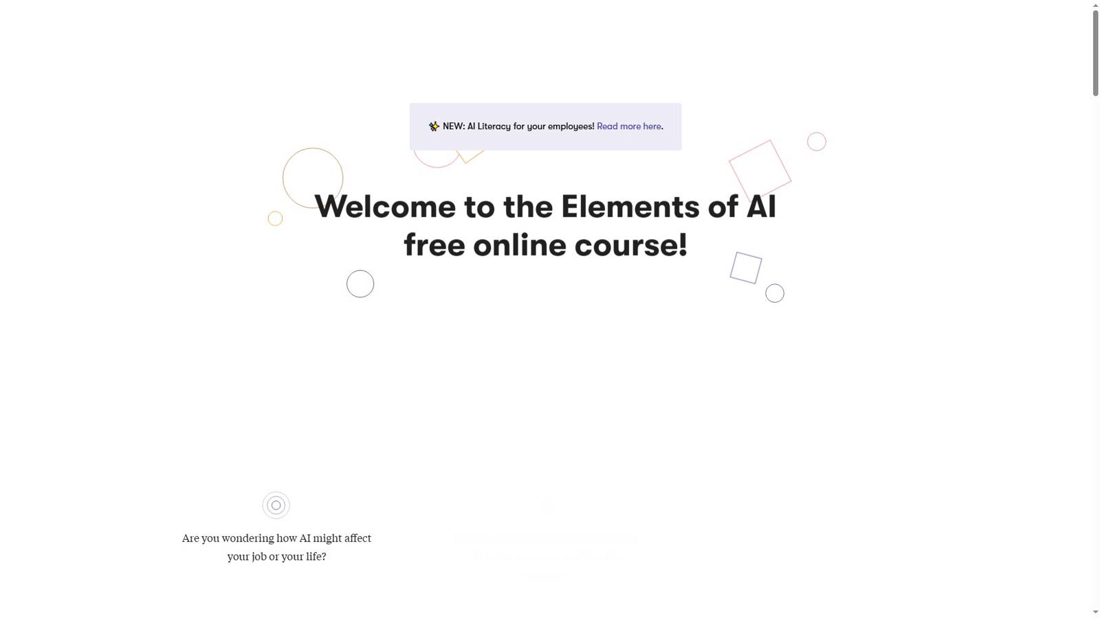 Elements of AI 界面预览