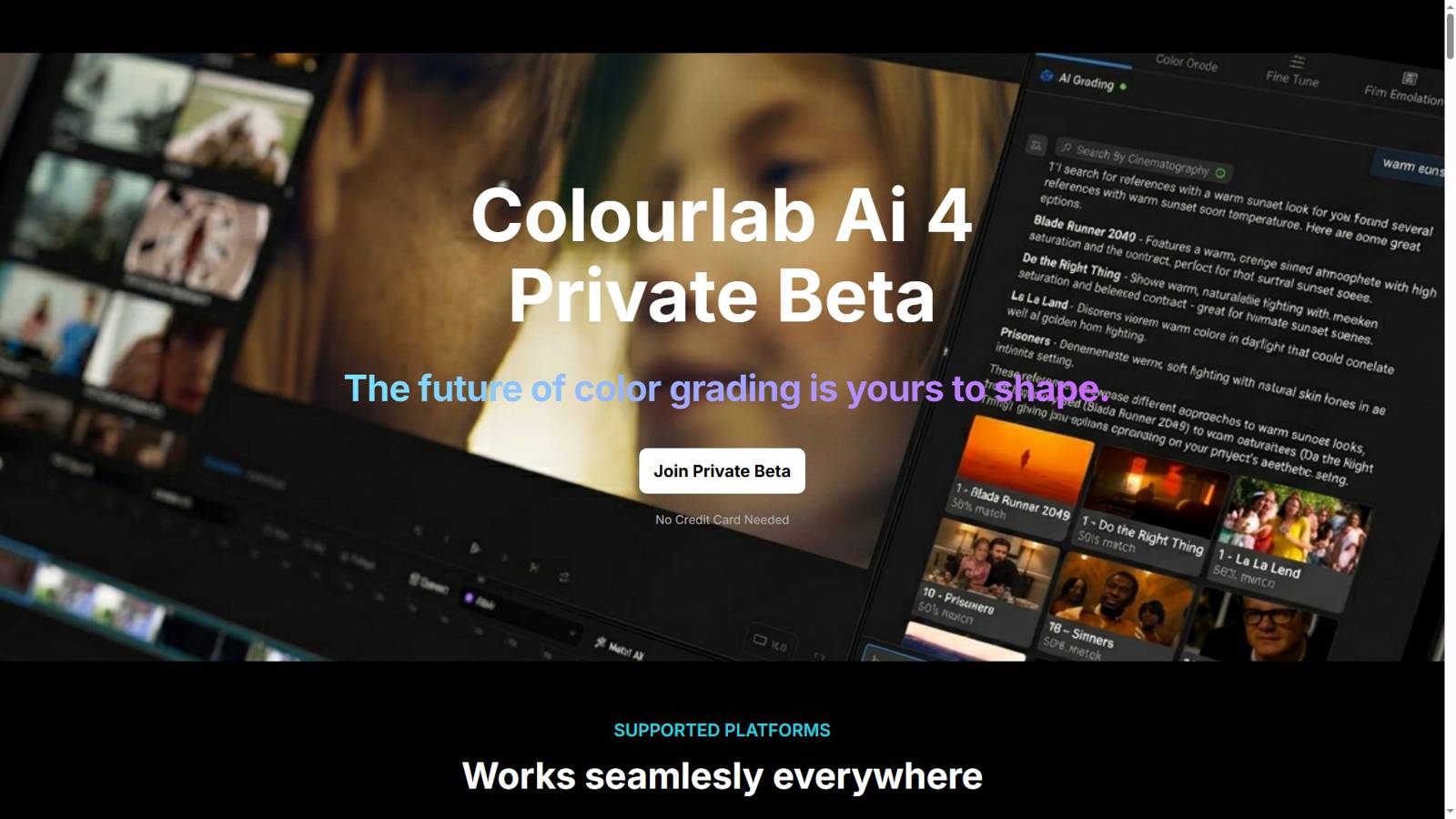 Colourlab.ai 界面预览