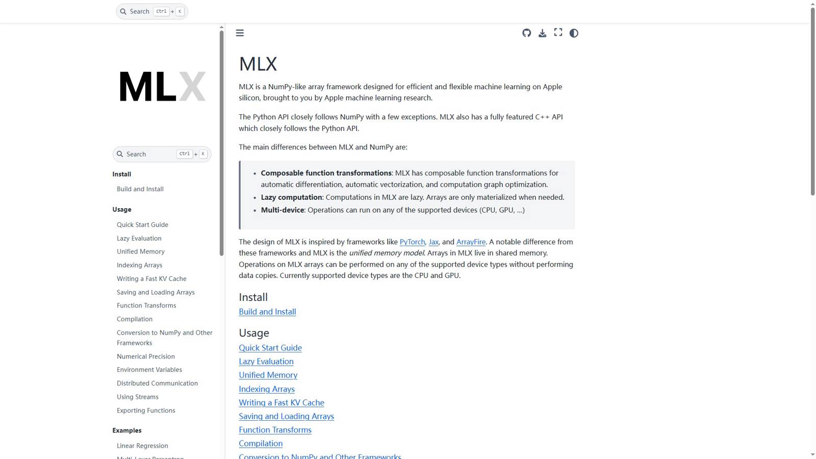 MLX 界面预览