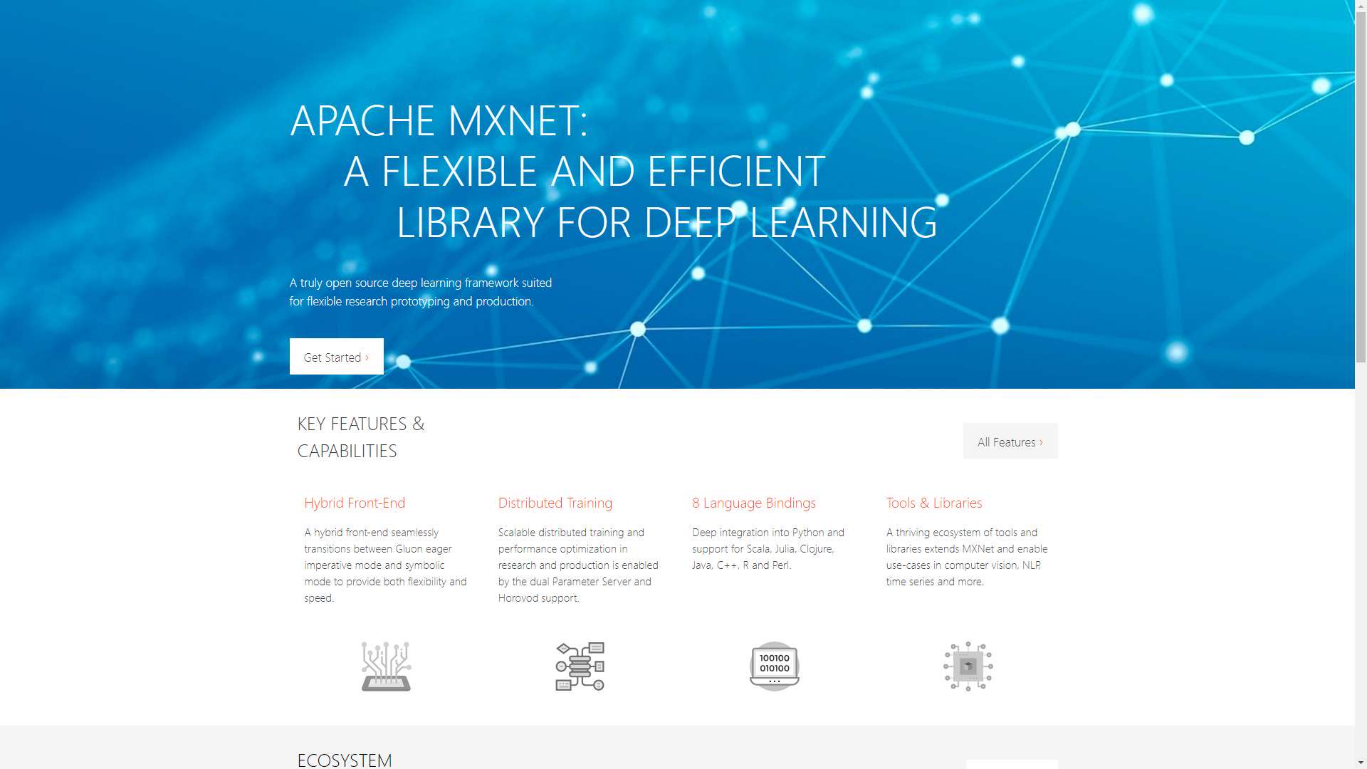 Apache MXNet 界面预览