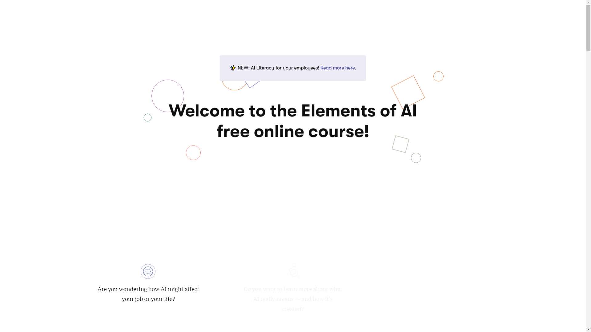Elements of AI 界面预览
