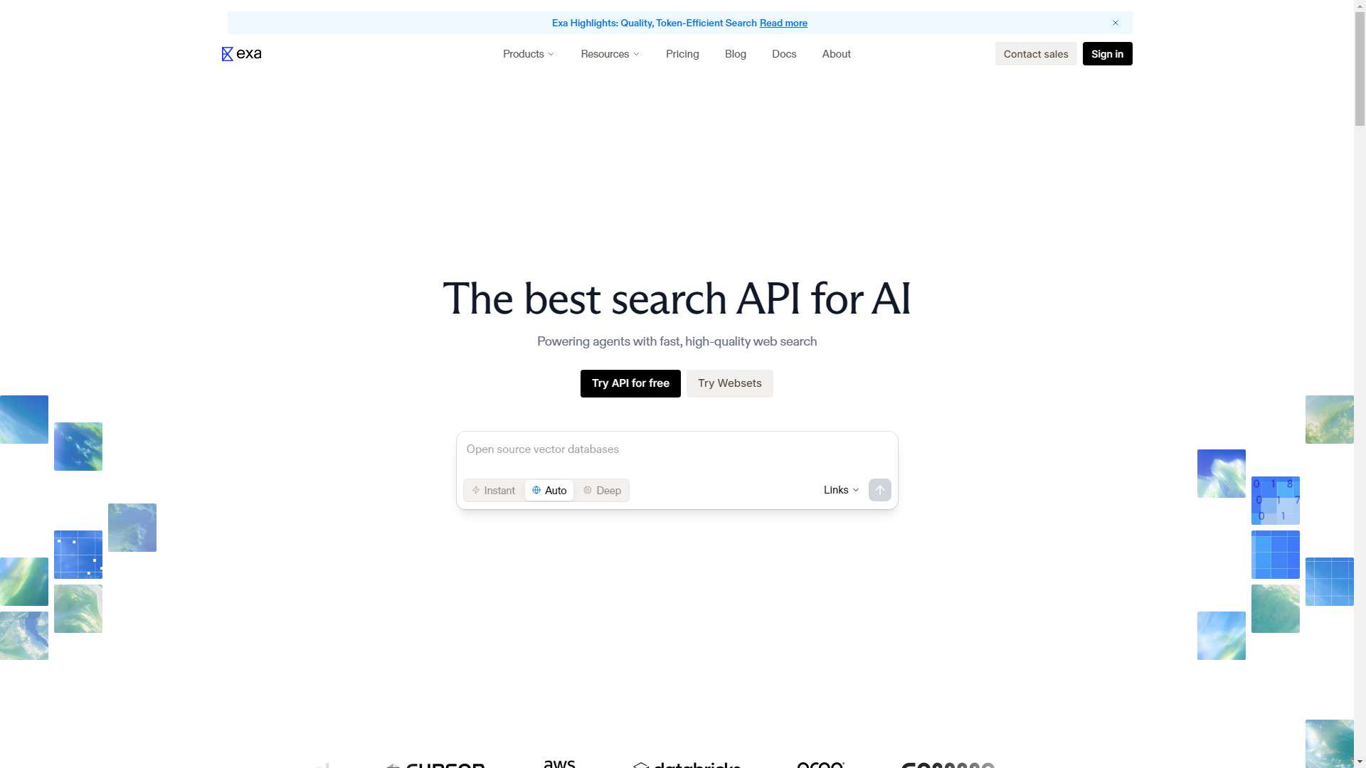 Exa AI 界面预览