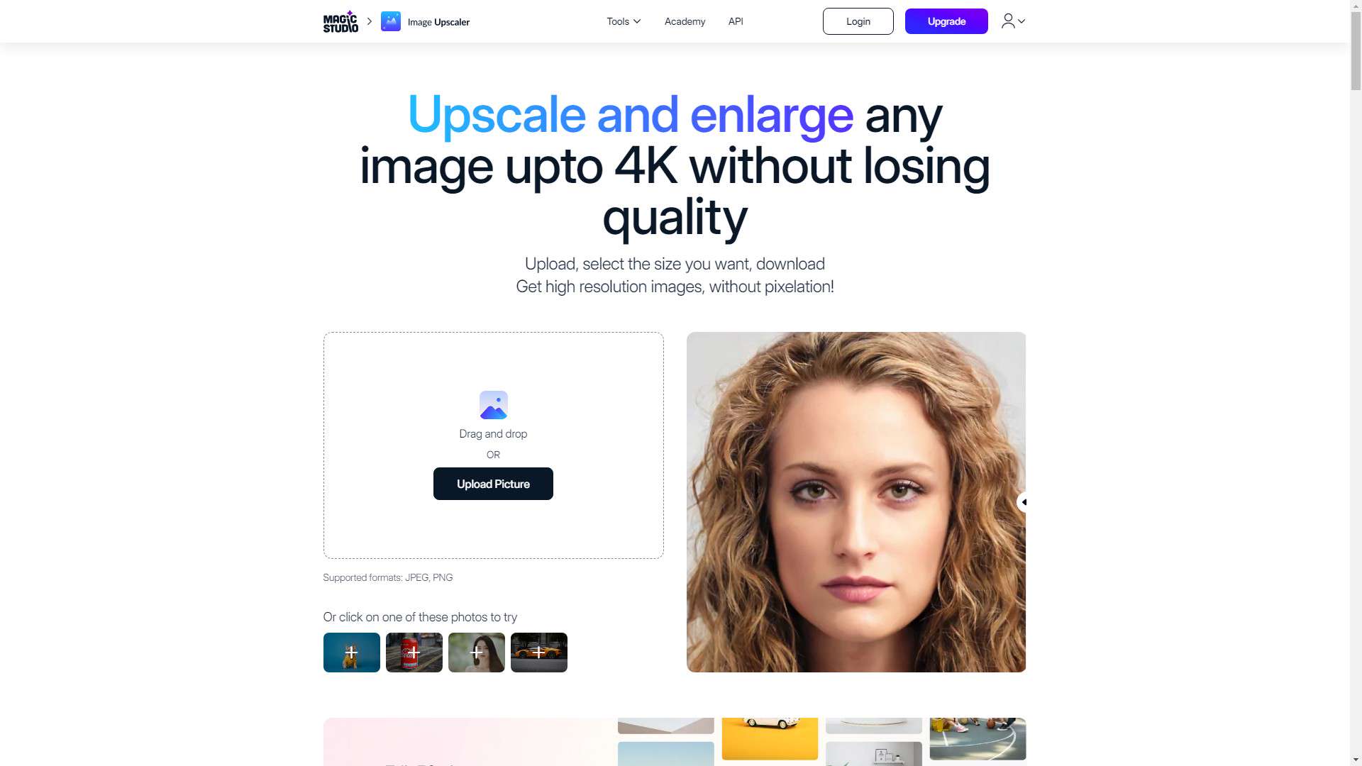 Image Enlarger 界面预览