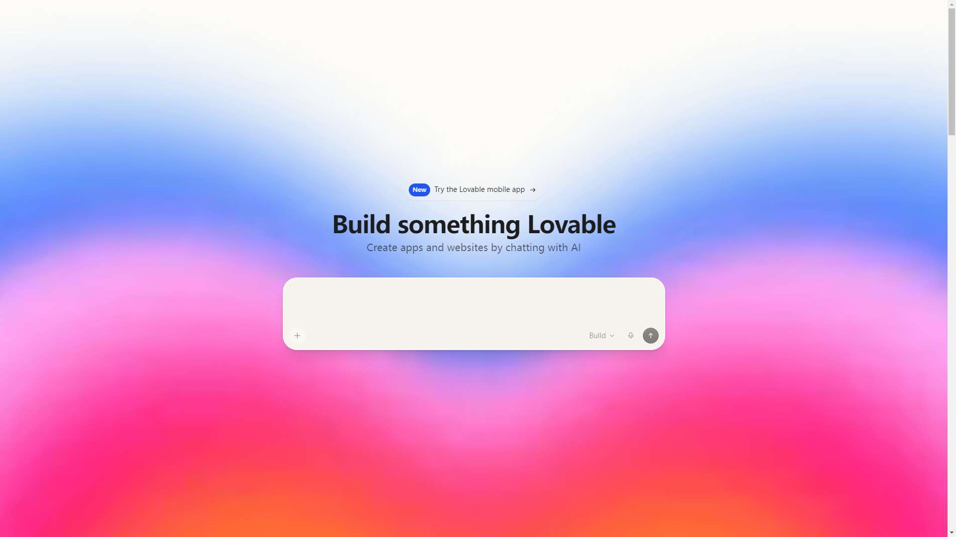 Lovable 界面预览