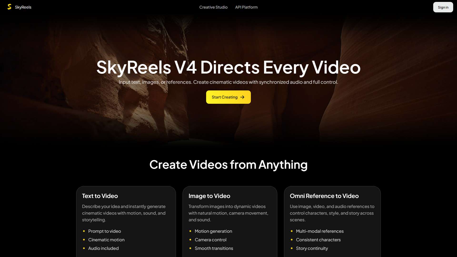 SkyReels 界面预览