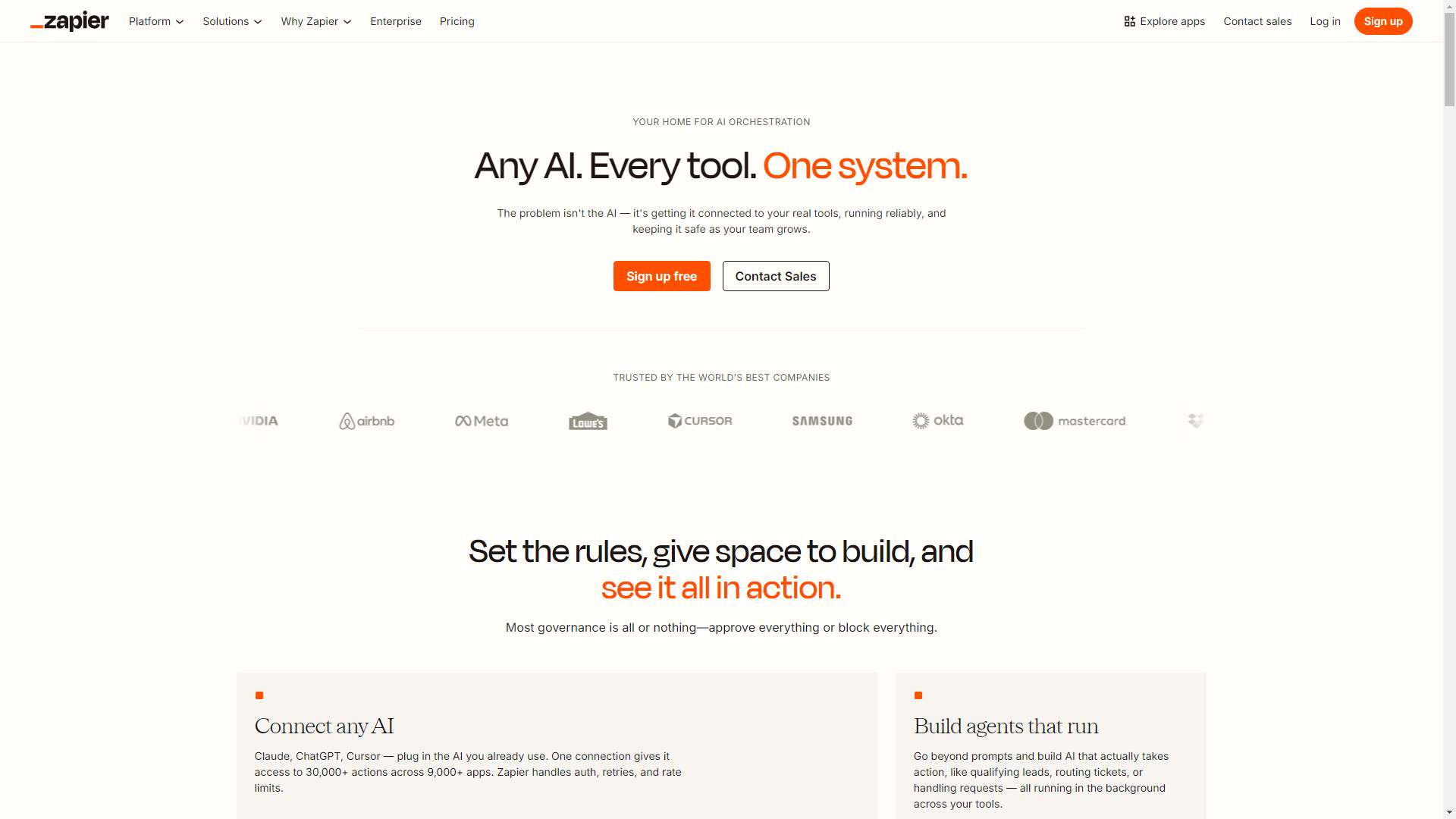 Zapier AI 界面预览